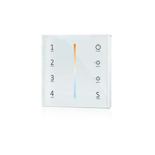 SKYDANCE T22 WHITE LED WALL CONTROLLER CCT TUNEABLE 4 ZONES 1 SCENE BATTERY: AAA INTEGRAL