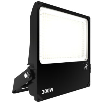Ansell Lighting AAZLED300/ASY/PC Aztec 300W 5000K Black Asymmetrical LED Photocell Floodlight