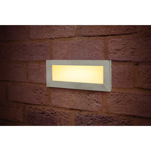 Integral LED Outdoor Recessed Wall Light Brick Ip65 180Lm 3.8W 3000K Down Light Stainless Steel Integral - ILBLA015