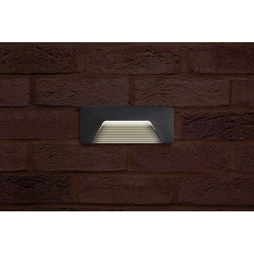 Integral LED Outdoor Decorative Wall Light Pathlux Brick Ip65 150Lm 3W 3000K Down Light Dark Grey Integral - ILBLA017
