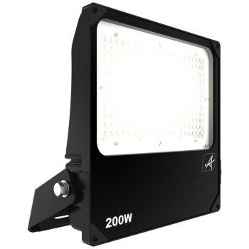 Ansell Lighting AAZLED200/PC Aztec 200W 5000K Black Symmetrical LED Photocell Floodlight
