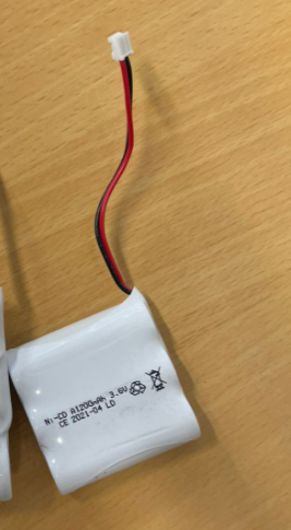 3/1A1200AF-A 1200MA 3.6V C014F-Ref Connector Ni-CD
