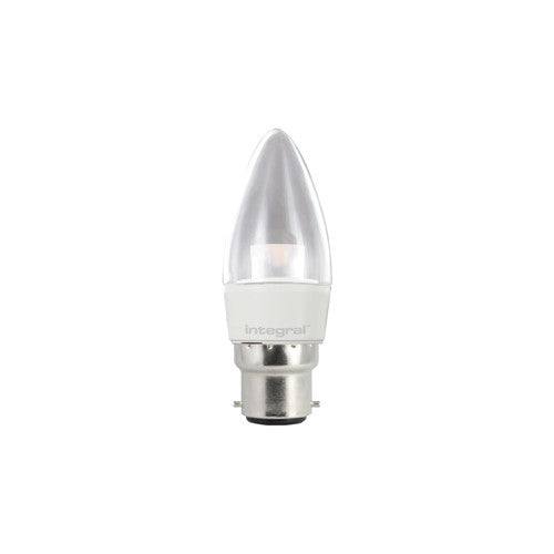 Integral LED Candle Bulb B22 250Lm 3.4W 2700K Non-Dimm 240 Beam Clear Integral - ILCANDB22NC011