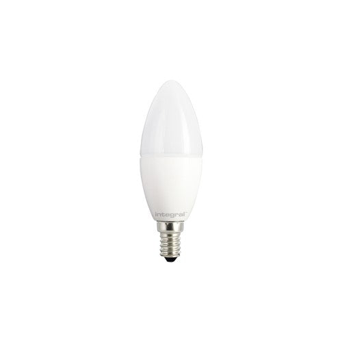 Integral LED Candle Bulb E14 470Lm 4.2W 2700K Non-Dimm 240 Beam Frosted Integral - ILCANDE14NC013