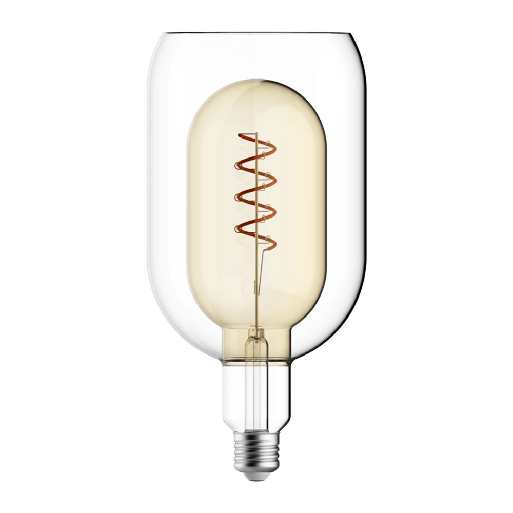 Crompton 21990 LED Decorative Nucleus Tumbler E125 Golden 4W 1800K ES-E27