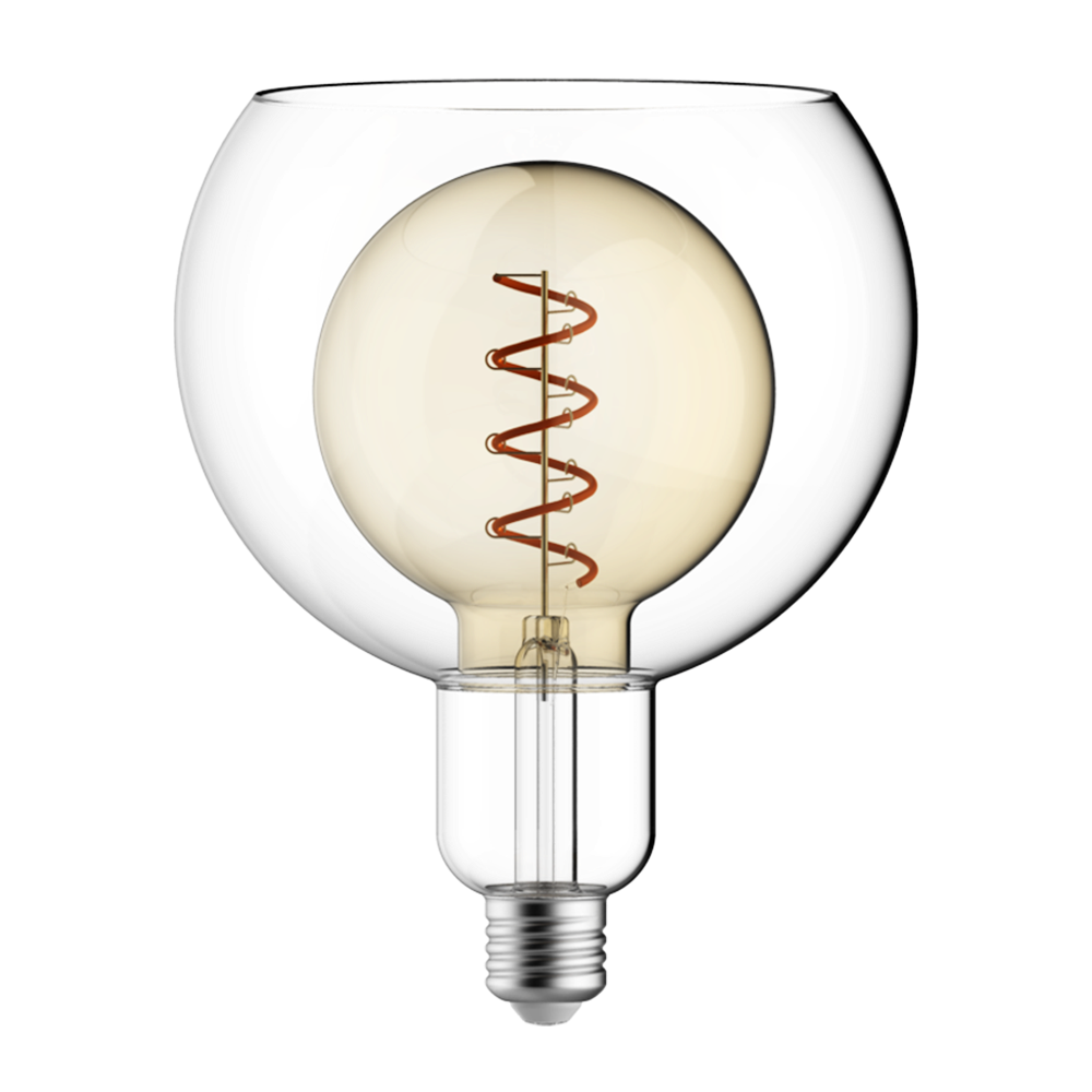 Crompton 21976 LED Decorative Nucleus Globe G125 Golden 4W 1800K ES-E27