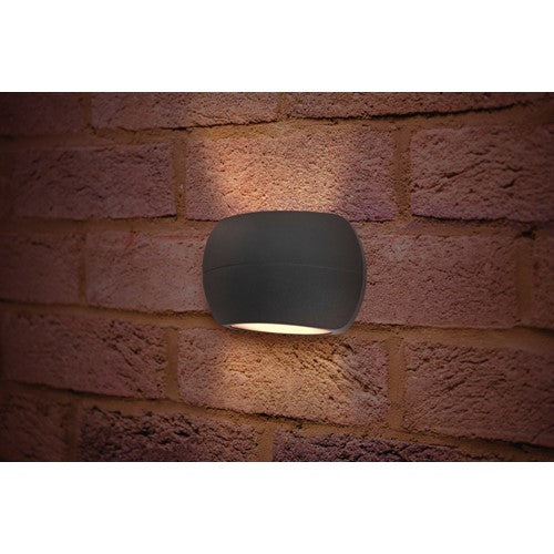 Integral LED Outdoor Decorative Wall Light Luxstone Ip54 320Lm 8.5W 3000K Up/Down Light Dark Grey Integral - ILDEA014
