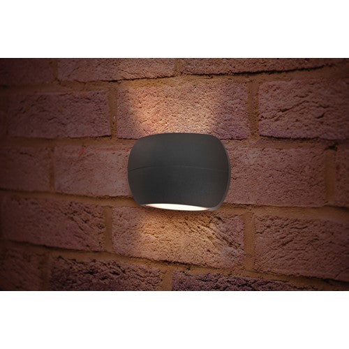 Integral LED Outdoor Decorative Wall Light Luxstone Ip54 335Lm 8.5W 4000K Up/Down Light Dark Grey Integral - ILDEA026