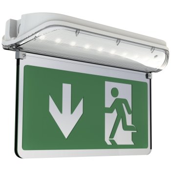 Ansell Lighting AHARLED/3M/ST Harrier White 5W Maintained/Non-Maintained LED Exit Sign