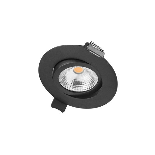 Integral LED Ultra Slim Tiltable Downlight 65Mm Cutout 6.5W 670Lm 103Lm/W 4000K 36 Beam Dimmable Black Integral - ILDL65L006