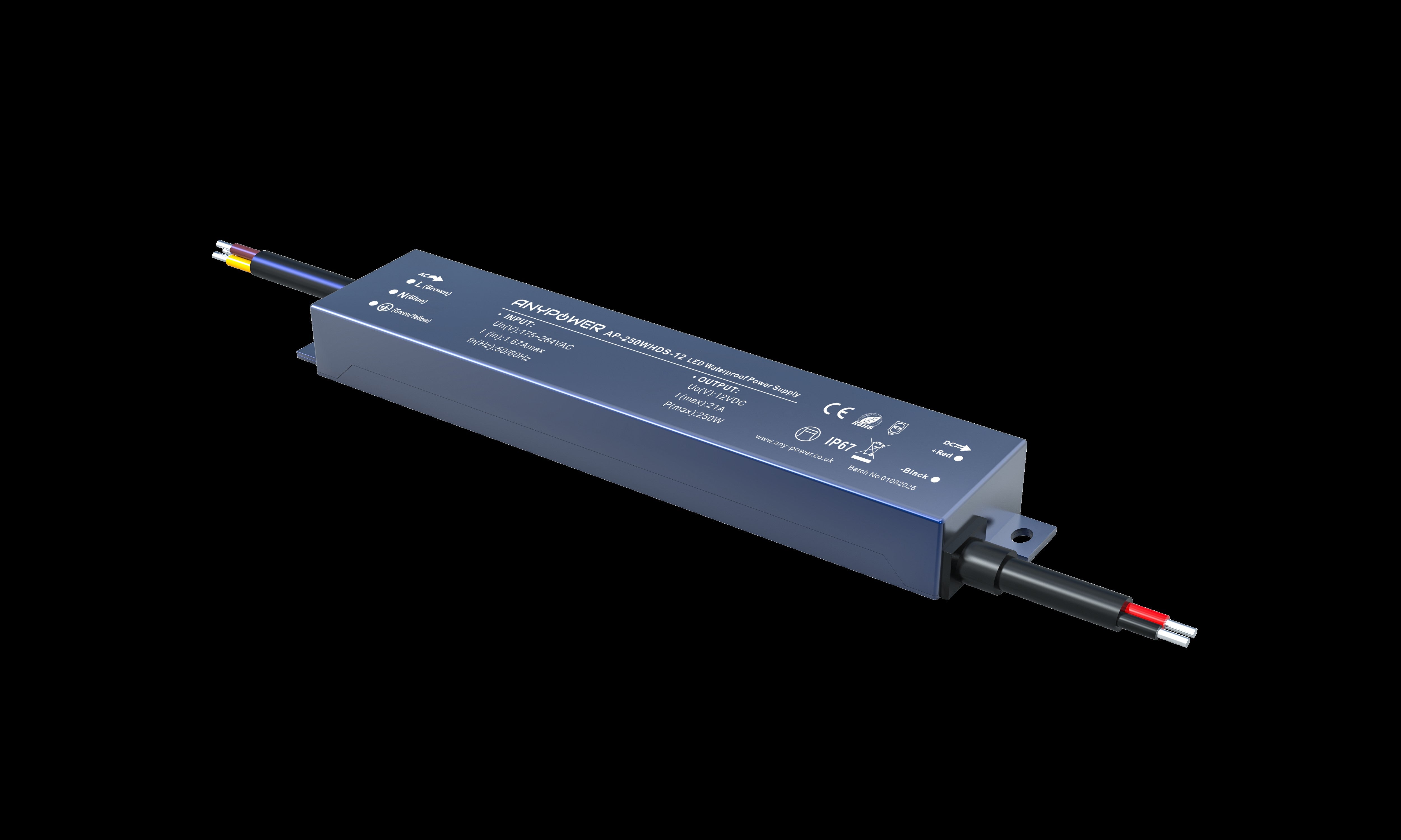 IP67 100-264V Slim 24v Led Drivers please select wattage