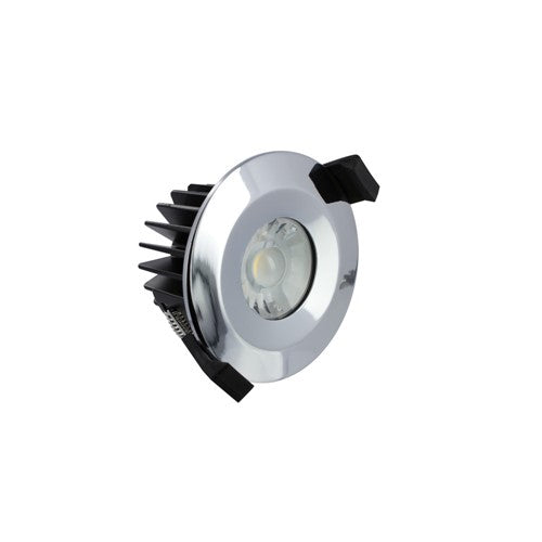 Integral LED Low-Profile Fire Rated Downlight 70-75Mm Cutout Ip65 440Lm 6W 4000K 38 Beam Dimmable 73Lm/W Polished Chrome Integral - ILDLFR70B009