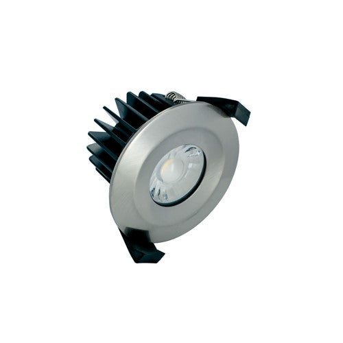 Integral LED Low-Profile Fire Rated Downlight 70-75Mm Cutout Ip65 510Lm 6W 3000K 36 Beam Dimmable 85Lm/W Satin Nickel Integral - ILDLFR70B014