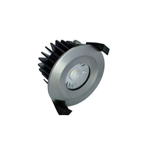 Integral LED Low-Profile Fire Rated Downlight 70-75Mm Cutout Ip65 850Lm 10W 4000K 60 Beam Dimmable 85Lm/W Satin Nickel Integral - ILDLFR70B017