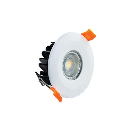 Integral LED Warmtone Fire Rated Downlight 70Mm Cutout 450Lm 6W 2200-3000K 38 Beam Dimmable 75Lm/W White Integral - ILDLFR70G001