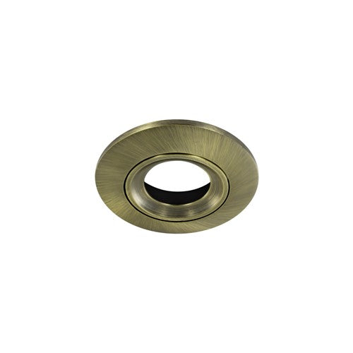 Integral LED Luxfire Fire Rated Tiltable Downlight Antique Brass Bezel Integral - ILDLFR92C020
