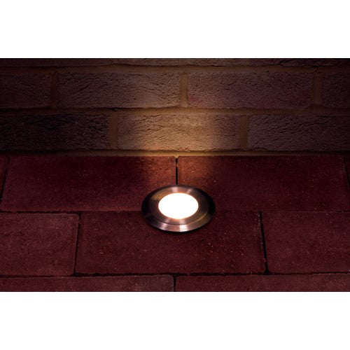 Integral LED Outdoor In Ground Uplight With H2O Stop Ip67 290Lm 4.5W 3000K Uplight 35° Stainless Steel Integral - ILGDA002