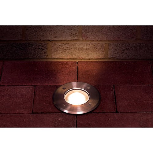 Integral LED Outdoor In Ground Uplight With H2O Stop Ip67 800Lm 10.2W 3000K Uplight 35° Stainless Steel With H2O Stop Integral - ILGDA006