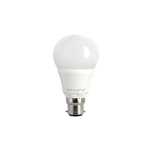 Integral LED Gls Bulb B22 470Lm 4.8W 2700K Dimmable 240 Beam Frosted Integral - ILGLSB22DC020