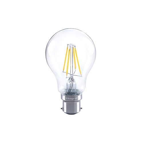 Integral LED Omni Filament Gls Bulb B22 1055Lm 9.5W 2700K Dimmable 320 Beam Clear Full Glass Integral - ILGLSB22DC060