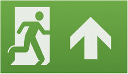 Running Man Legend (kit of 2) with Upward Facing Arrow for EMEXIT / EMLREC / EMLSUS / EMXST