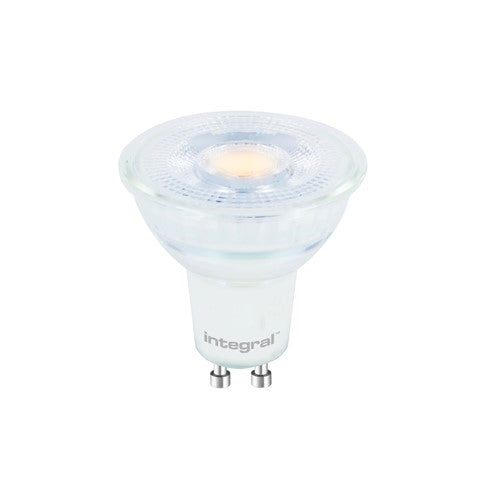 Integral LED Glass Gu10 Bulb 400Lm 3.6W 2700K Dimmable 36 Beam Integral - ILGU10DC086