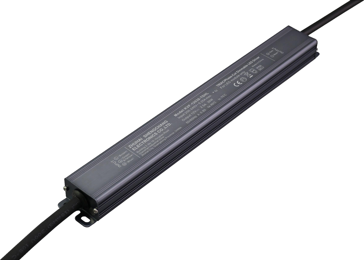KVF-xx030-TDHL 30W Triac Constant Voltage LED Driver IP66 12/24V