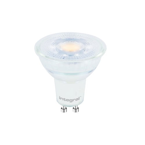 Integral LED Glass Gu10 Bulb 400Lm 3.6W 2700K Non-Dimm 36 Beam Integral - ILGU10NC083