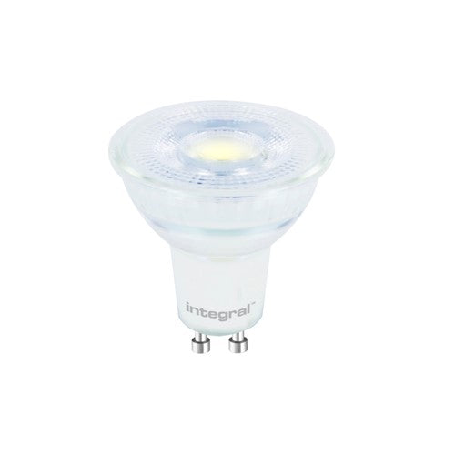 Integral LED Glass Gu10 Bulb 400Lm 3.6W 6500K Non-Dimm 36 Beam Integral - ILGU10NG085