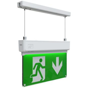 Ansell Lighting AKESLED/3M Kestrel 2W Maintained/Non-Maintained Suspended LED Exit Sign