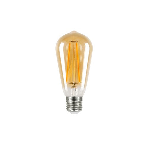 Integral LED Sunset St64 Bulb E27 170Lm 2.5W 1800K Non-Dimm 300 Beam Amber Integral - ILST64E27N001