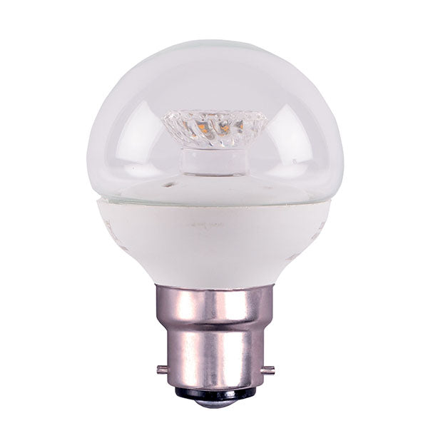 LED 2.1W 45mm Clear Round Ball - BC - 2700K 60523