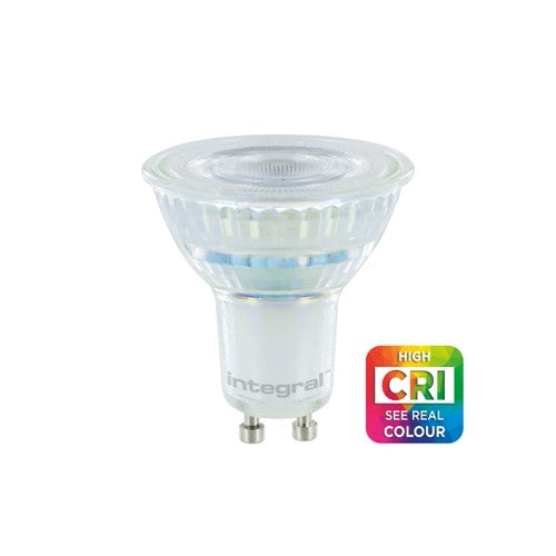 Integral LED Real Colour Gu10 Bulb 420Lm 5W 4000K Dimmable 36 Beam Cri95 Integral - ILGU10DE113