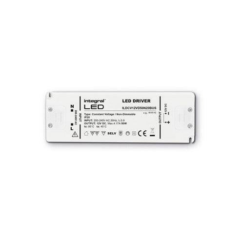 Integral LED Constant Voltage Driver 75W 24Vdc Ip20 Non-Dimm 200-240V Input Integral - ILDRCVA047