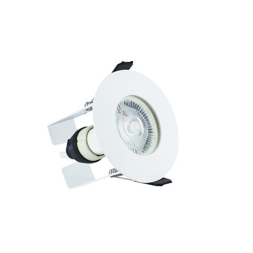 Integral LED Evofire Fire Rated Downlight 70Mm Cutout Ip65 White Round *No Gu10 Holder* + Insulation Guard Integral - ILDLFR70D012