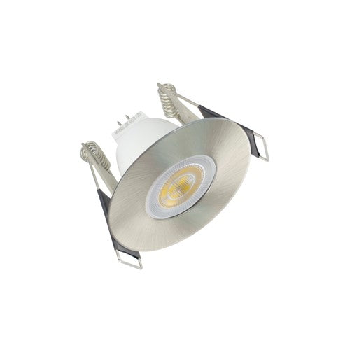 Integral LED Evofire Mini Fire Rated Downlight 45Mm Cutout Ip65 Satin Nickel Round Integral - ILDLFR45D038