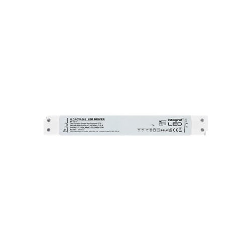 Integral LED Constant Voltage Long & Slim Driver 45W 12Vdc Ip20 Non-Dimm 180-264V Input - ILDRCVA062