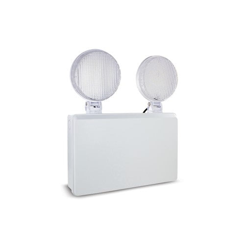 TWIN SPOT EMERGENCY LUMINAIRE 4W 400LM NON MAINTAINED IP20 6500K SELF TEST INTEGRAL LED