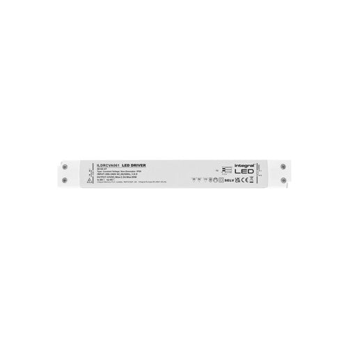 Integral LED Constant Voltage Long & Slim Driver 30W 12Vdc Ip20 Non-Dimm 180-264V Input - ILDRCVA061