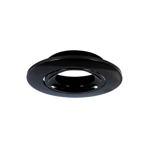 Integral LED Bezel For Lux Fire Tiltable Fire Rated Downlight - Black Chrome - ILDLFR92C025