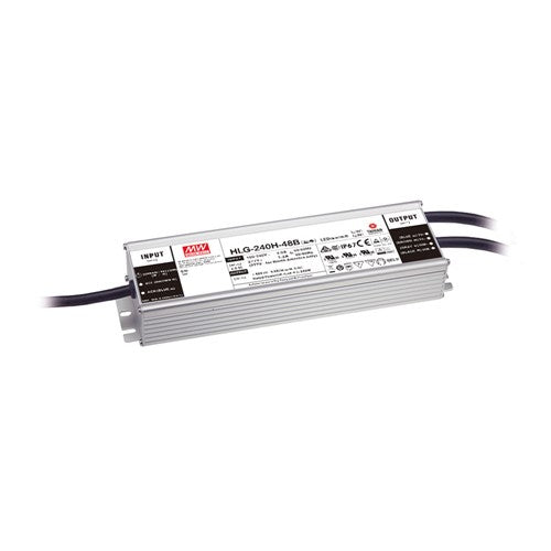 Integral LED Constant Voltage Driver 240W 48Vdc Ip67 3 In 1 Dimming 1-10V 10V Pwm Signal And Resistance 90-305V Input 20W Min Load - HLG-240H-48B