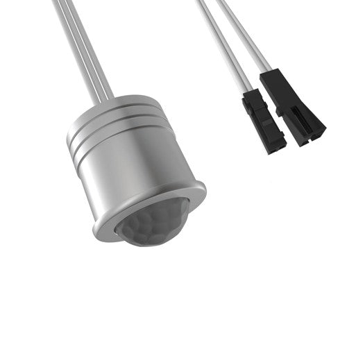 Integral LED 12V Channel Sensor Pir On/Off Surface Mounted Or Recessed 14Mm Cutout With 2Pin 2.54Mm Black Clip Inline Connector For Strip Or Light 1.5M 3A Max - ILDRAA111