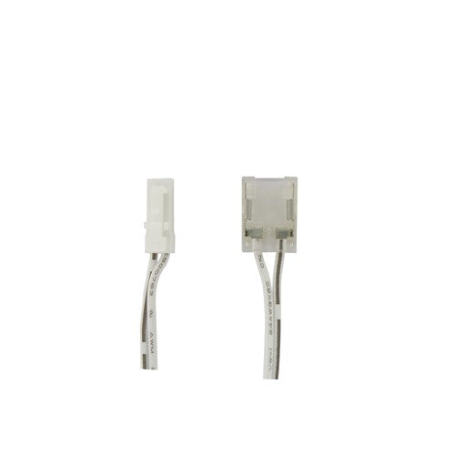 Integral LED 24V 2M Driver To Strip Connector Lead 2Pin 2.54Mm White Clip To Crimp On 10Mm Single Colour Strip Connector 3A Max - ILDRAA127