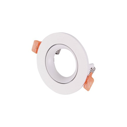 Integral LED Accentplus Downlight For Led Gu10 75Mm Cutout Ip20 White Round 55 Deg Two Sides Tiltable - ILDL75N010
