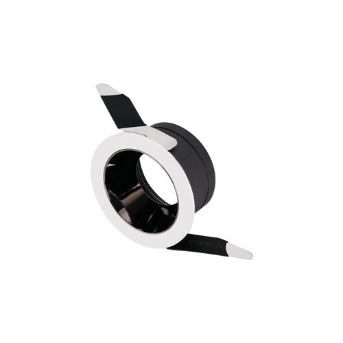 Integral LED Accentplus Downlight For Led Gu10 60Mm Cutout Ip20 Mirror Black Round 20 Deg One Side Tiltable - ILDL60N008