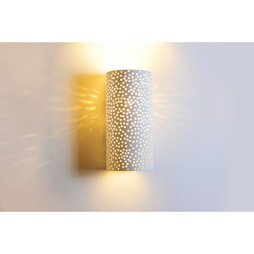 Integral LED Veria Indoor Decorative Plaster Wall Light Ip20 For 1 X E14 White Integral - ILDEC005