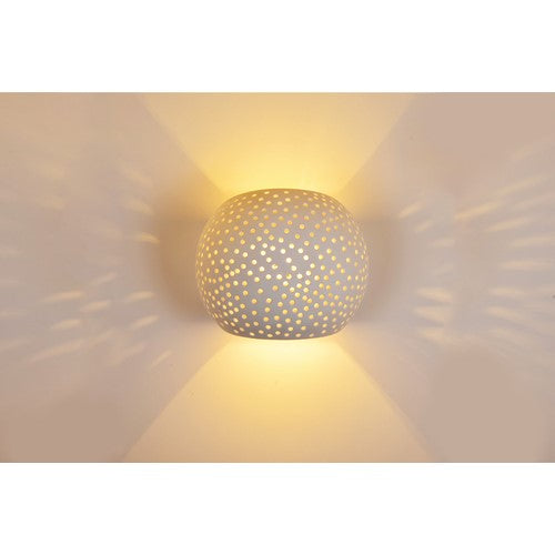 Integral LED Katerini Indoor Decorative Plaster Wall Light Ip20 For 1 X G9 White Integral - ILDEC003