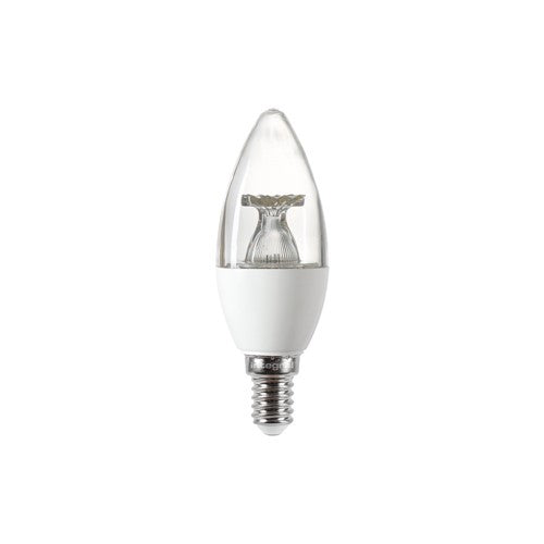 Integral LED Candle Bulb E14 470Lm 4.9W 2700K Non-Dimm 240 Beam Clear Integral - ILCANDE14NC067