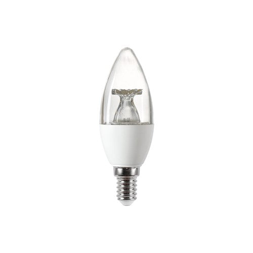 Integral LED Candle Bulb E14 470Lm 4.9W 2700K Dimmable 240 Beam Clear Integral - ILCANDE14DC069