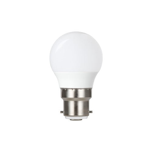 Integral LED Golf Ball Bulb B22 470Lm 4.9W 2700K Dimmable 240 Beam Frosted Integral - ILGOLFB22DC057